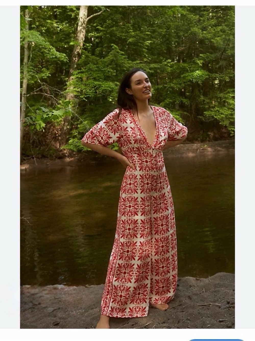 FARM Rio Carmina Button-Front Jumpsuit